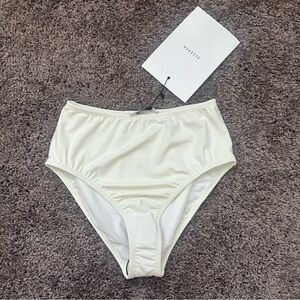 NWT Sleeper High Waisted Bikini Bottoms Size Extra Small XS Black‎